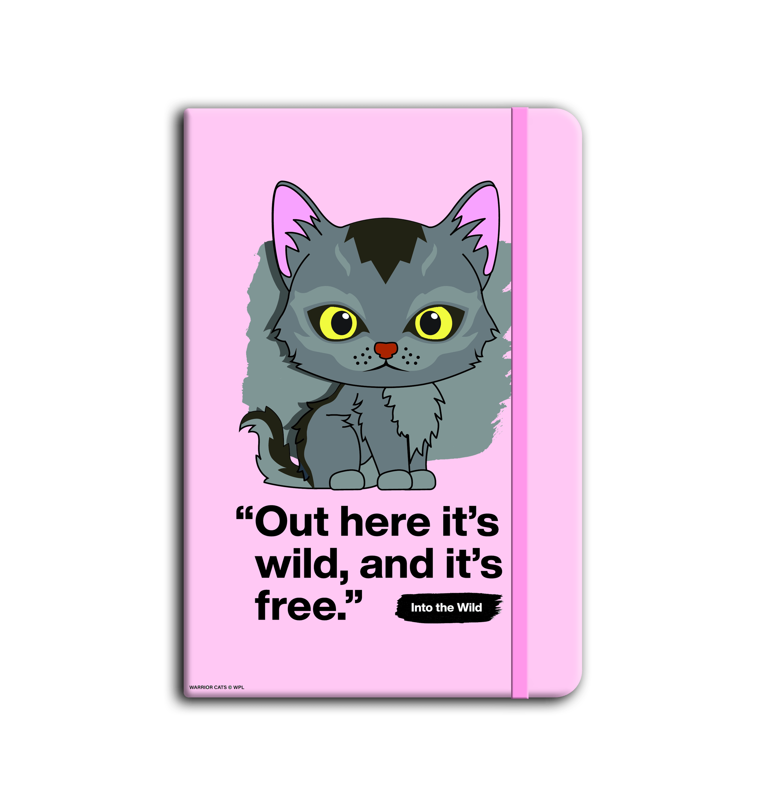 Pastel Pink Graystripe - A5 Notebook