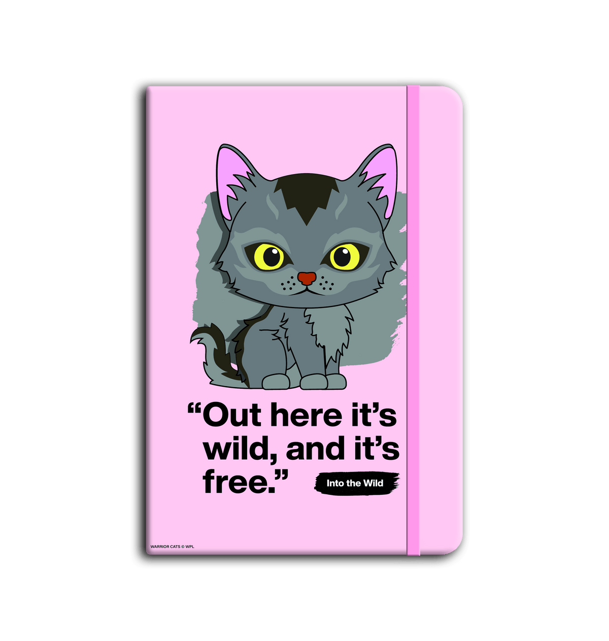 Pastel Pink Graystripe - A5 Notebook