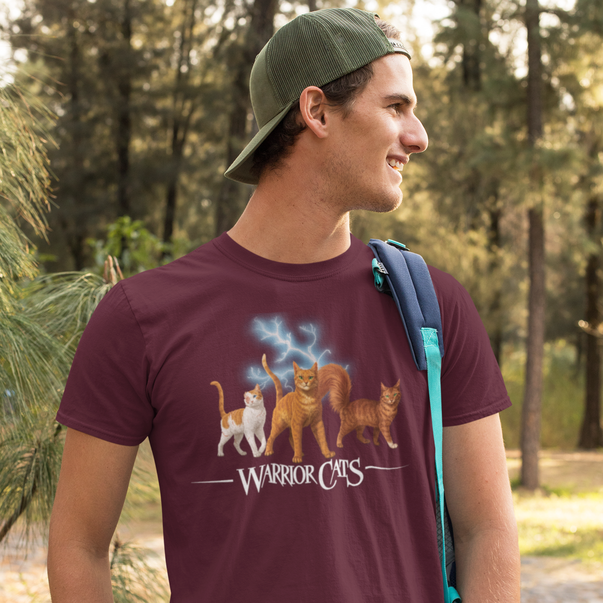 Warrior Cats Lightening Adult Unisex T-Shirt – Firestar / Brightheart / Squirrelflight