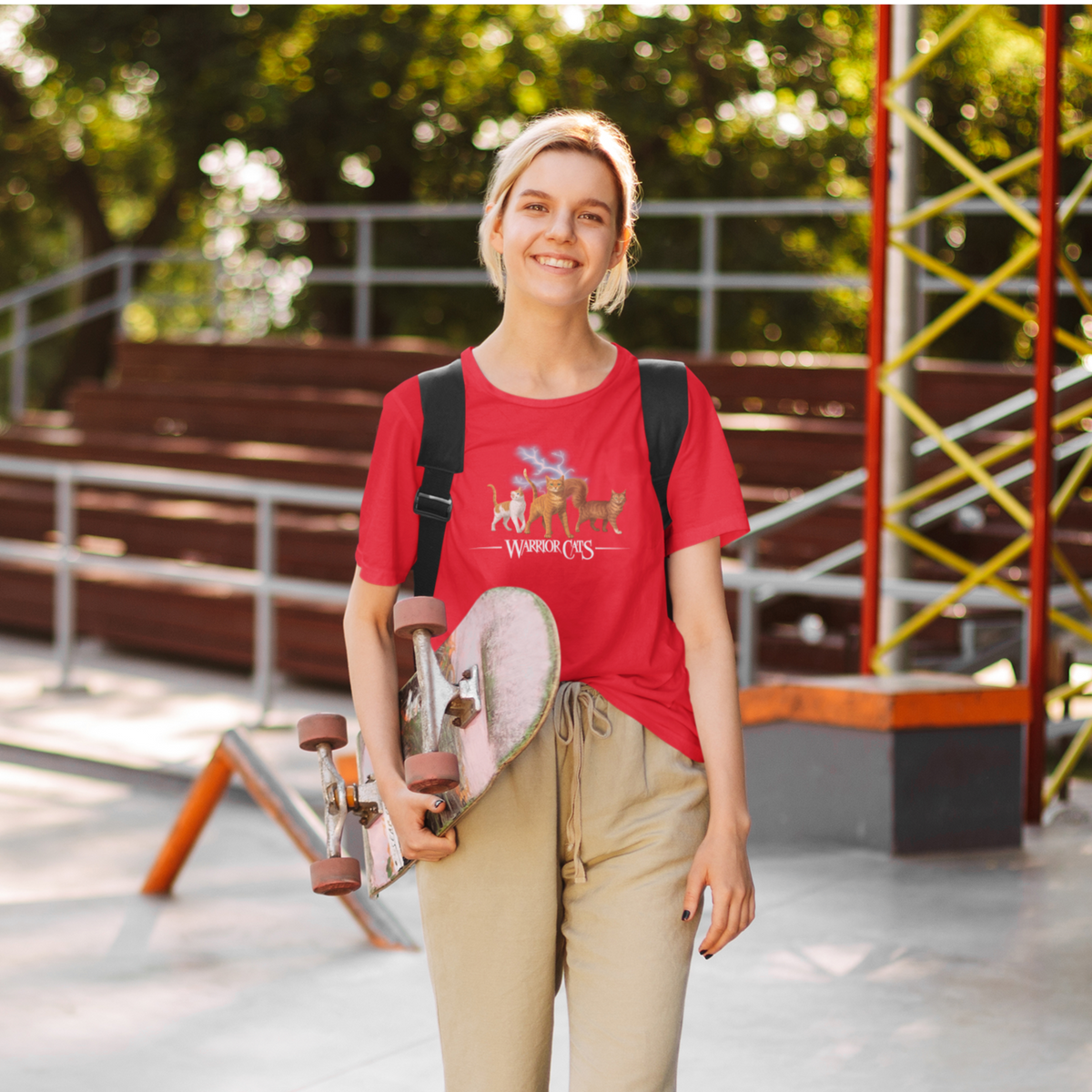 Warrior Cats Lightening Youth Unisex T-Shirt – Firestar / Brightheart / Squirrelflight