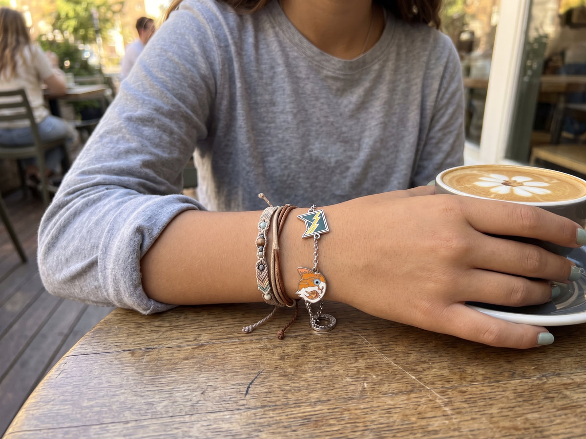 Warrior Cats Bracelet Set - Cloudtail & Brightheart