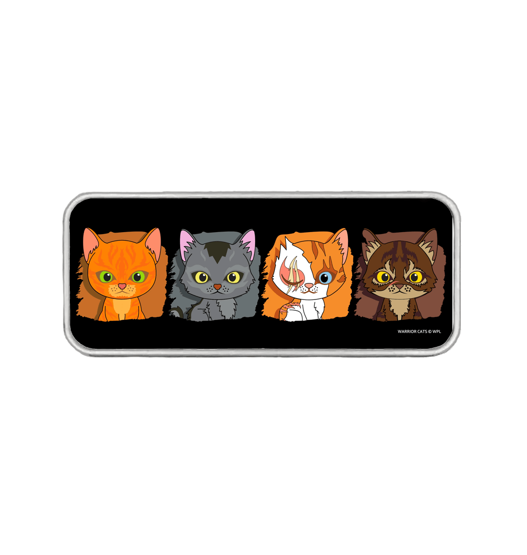 Silver Warrior Cats Minis Pencil Tin