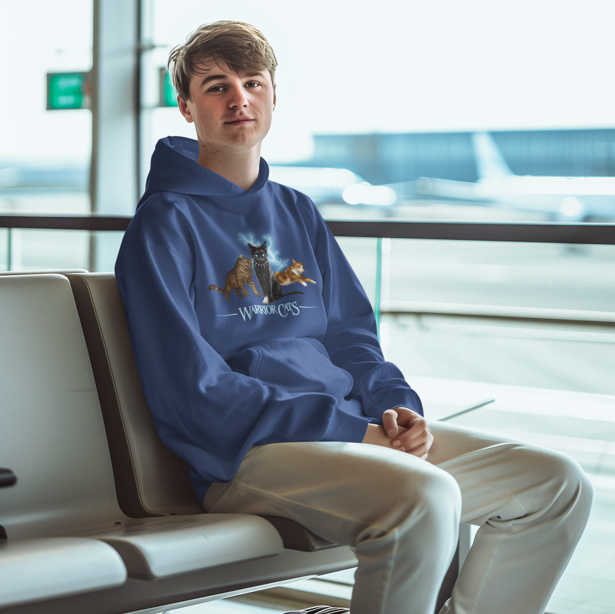 Warrior Cats Lightening Youth Unisex Hoodie  – Scourge / Tigerstar / Tawnypelt