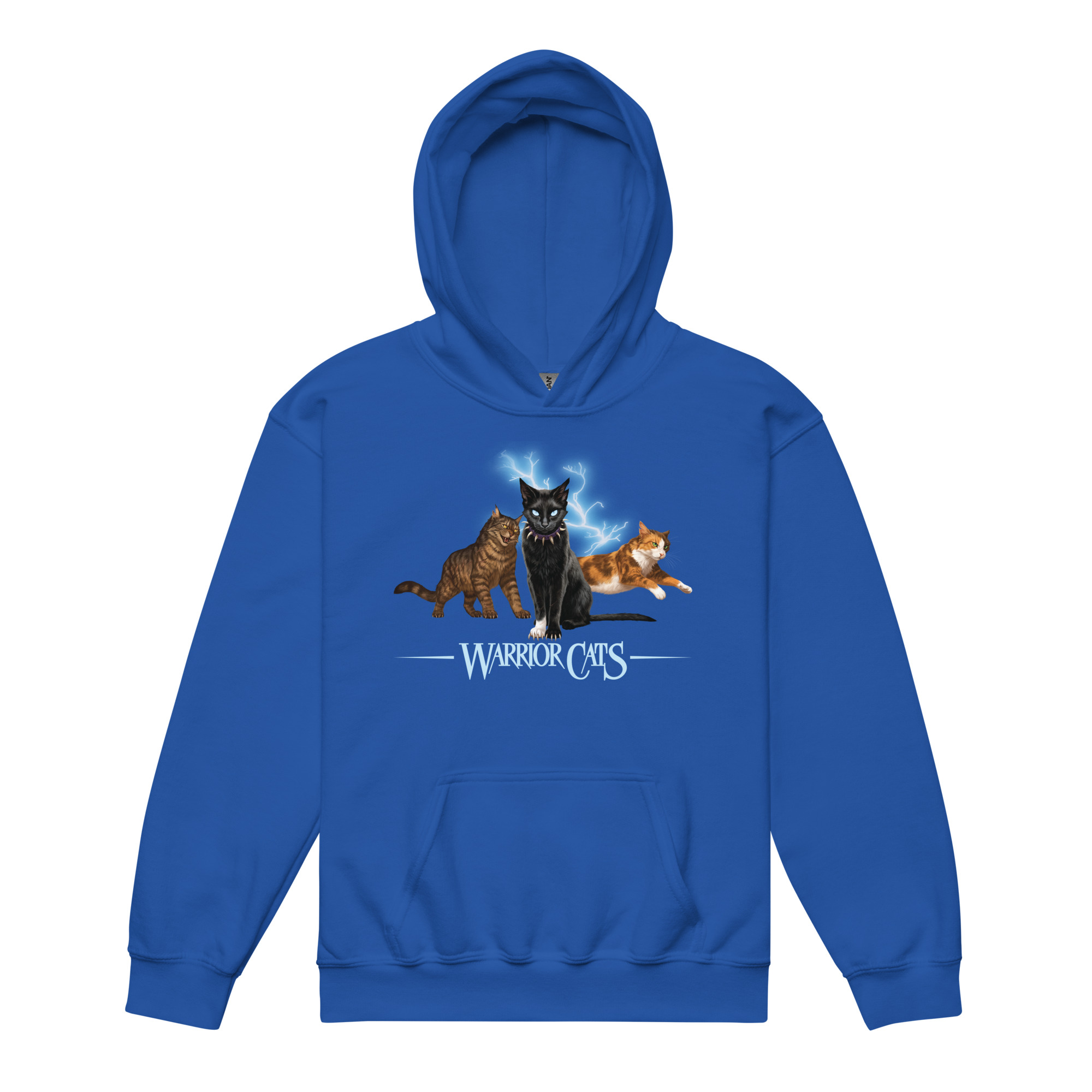 Warrior Cats Lightening Youth Unisex Hoodie  – Scourge / Tigerstar / Tawnypelt