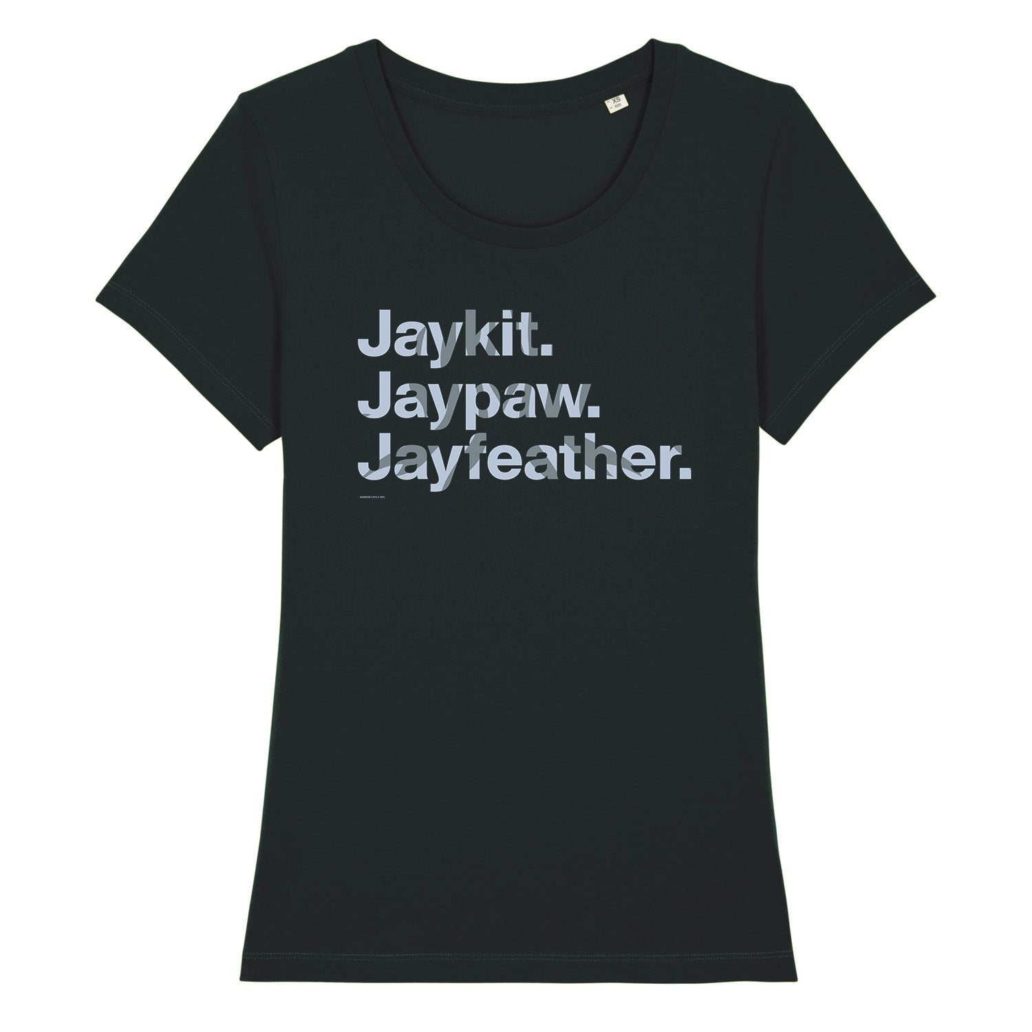 Character Names - Jayfeather - Adult Ladies T-Shirt